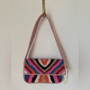 Viral Colorful Beaded Shoulder Bag